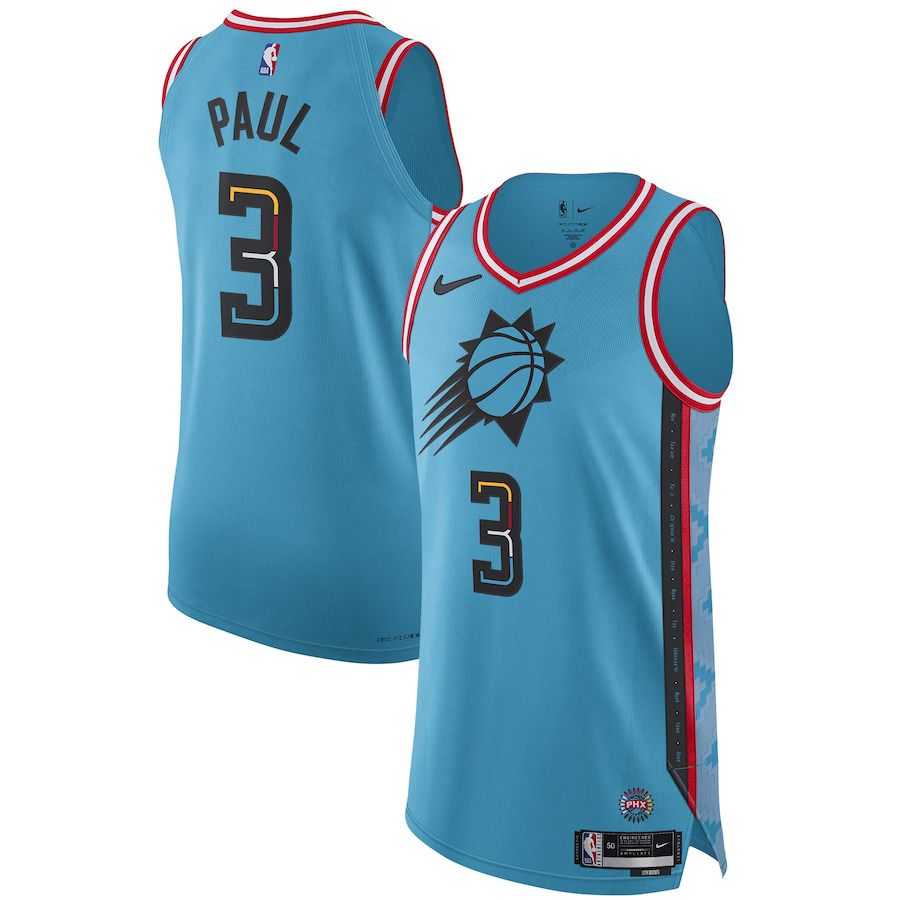 Men Phoenix Suns #3 Chris Paul Green Nike City Edition 2022-23 Authentic NBA Jersey